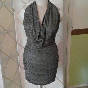 Silver metallic dress